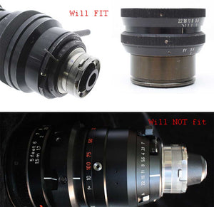Arri Bayonet (Arri-B) lens to Canon EOS camera mount adapter