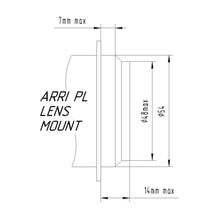 Load image into Gallery viewer, Arri PL lens to Canon EF camera mount adapter