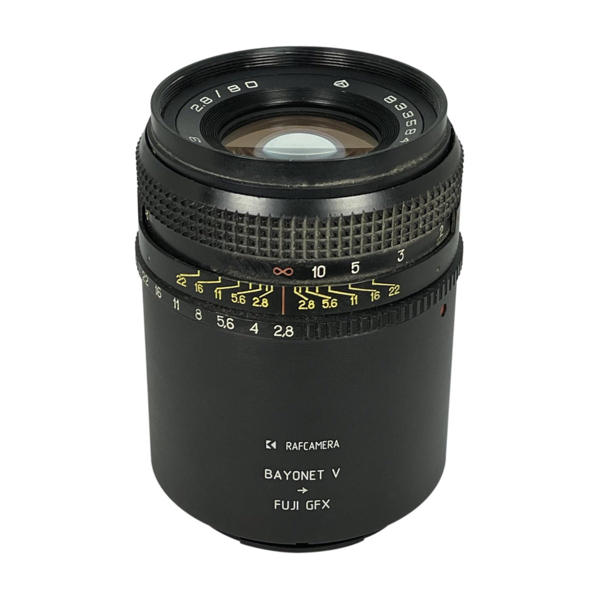 Bayonet V (Kiev-88, Salyut-S, Hasselblad 1000F) lens to Fuji GFX camera mount adapter