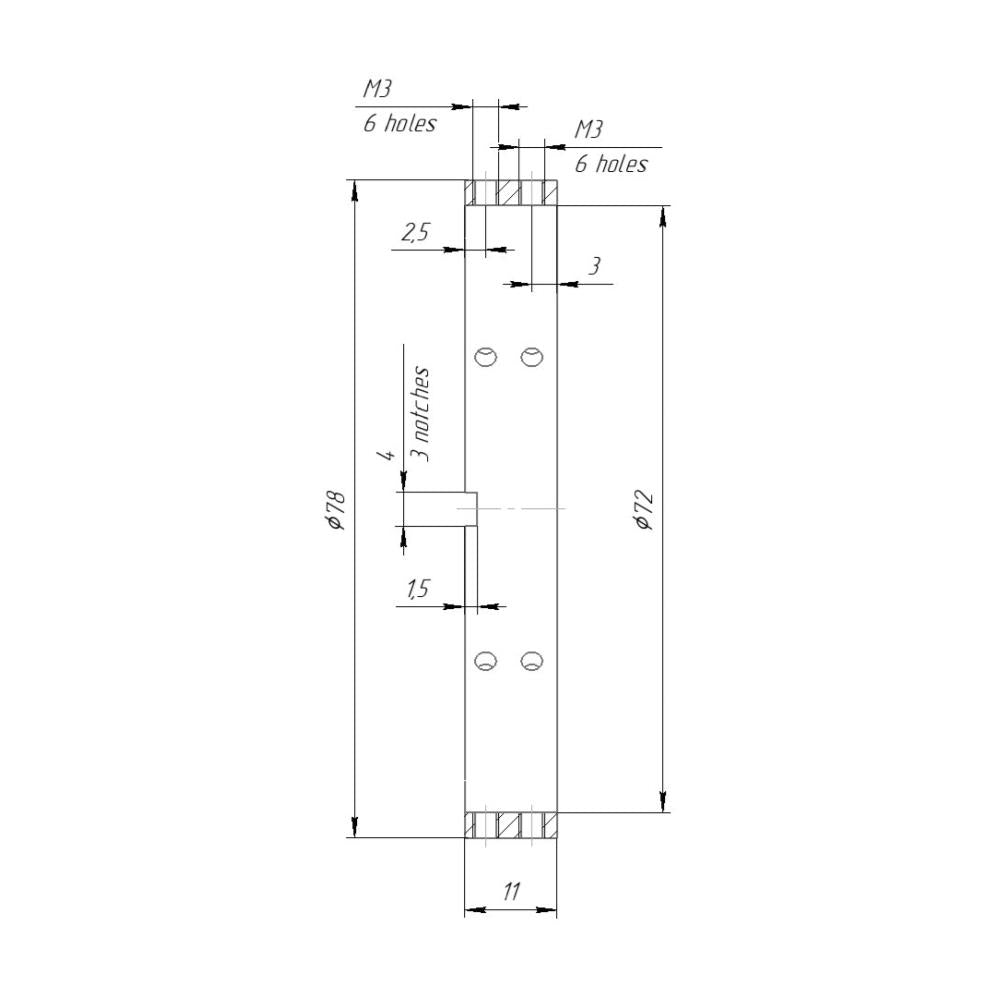 72mm coupler adapter for VVD Vazen Variable Diopter
