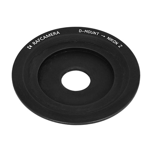 D-mount lens to Nikon Z camera mount adapter, flat