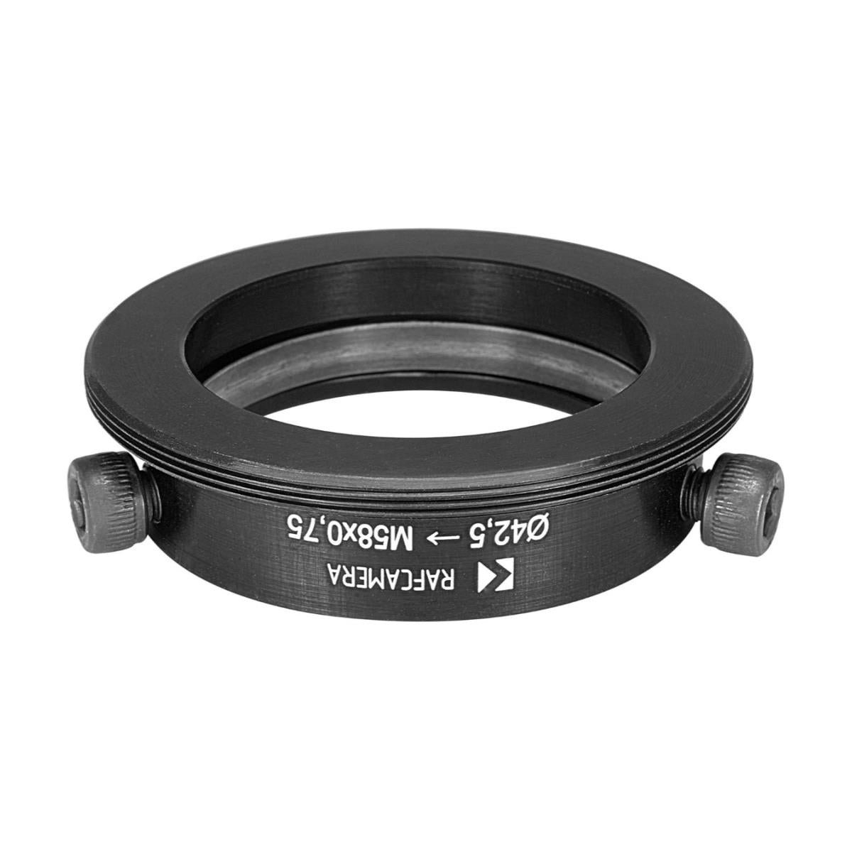 42.5mm clamp to M58x0.75 male thread adapter