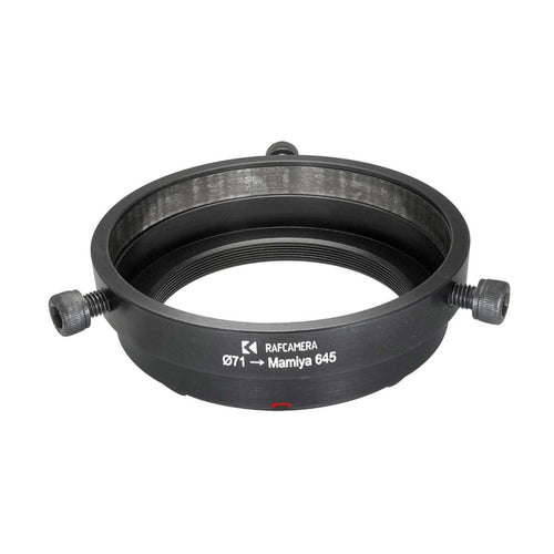 71mm clamp to Mamiya 645 adapter (to use Schneider Cinelux lenses)