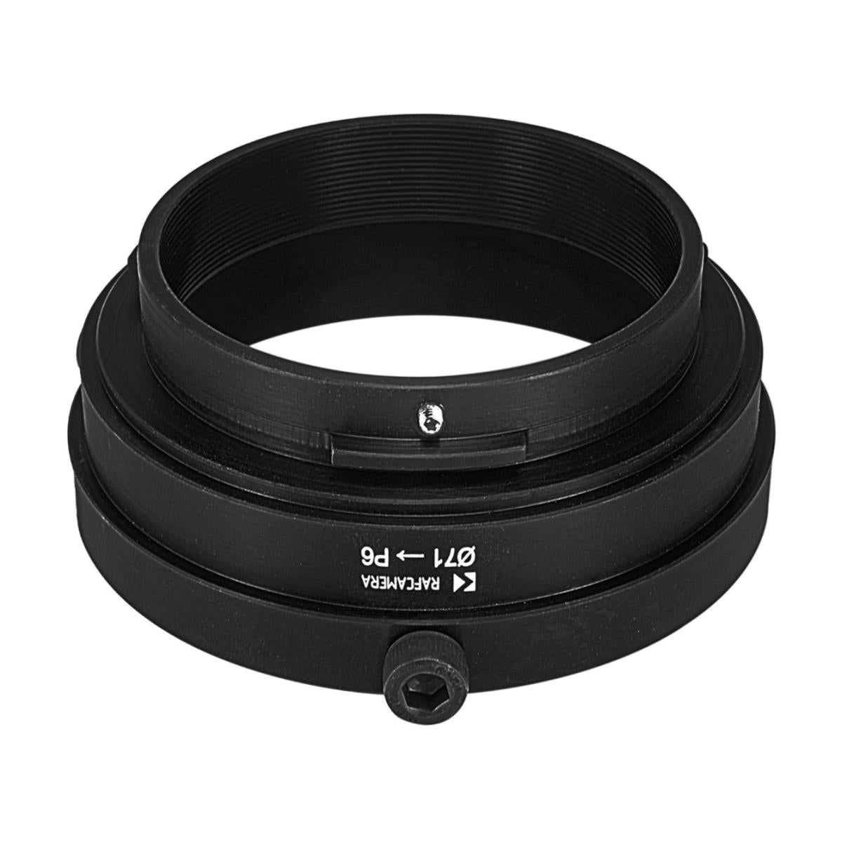 71mm clamp to Pentacon Six adapter (to use Schneider Cinelux lenses)