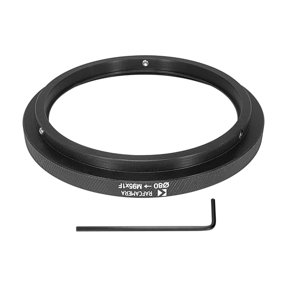 80mm clamp to M95x1 female thread adapter