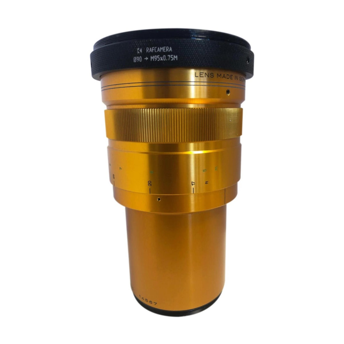 90mm clamp to M95x0.75 male thread adapter for ISCO UltraStar 16cm lens