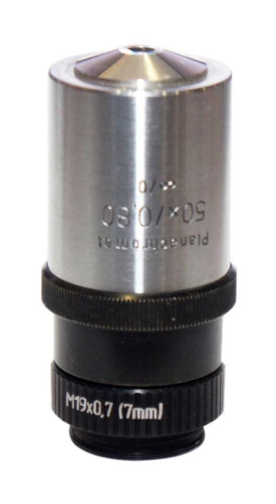 7mm extender for M19x0.75 microscope objectives (Mikroval), black