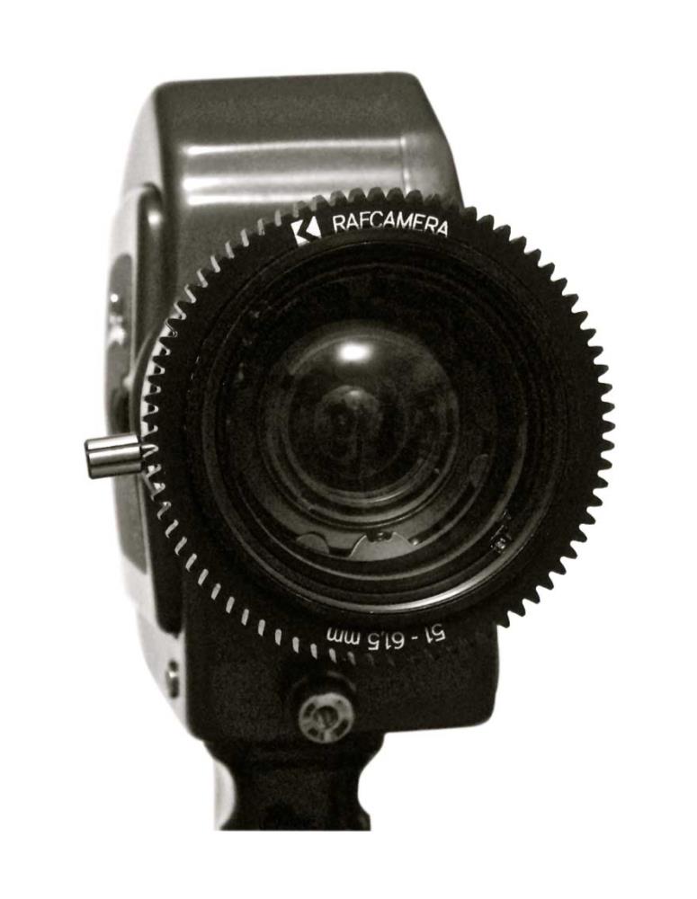 Follow Focus Gear (51-61.5-5mm) for Angenieux 8-64mm zoom lens