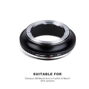 Olympus OM Lenses to Fuji GFX Mount Camera Adapter