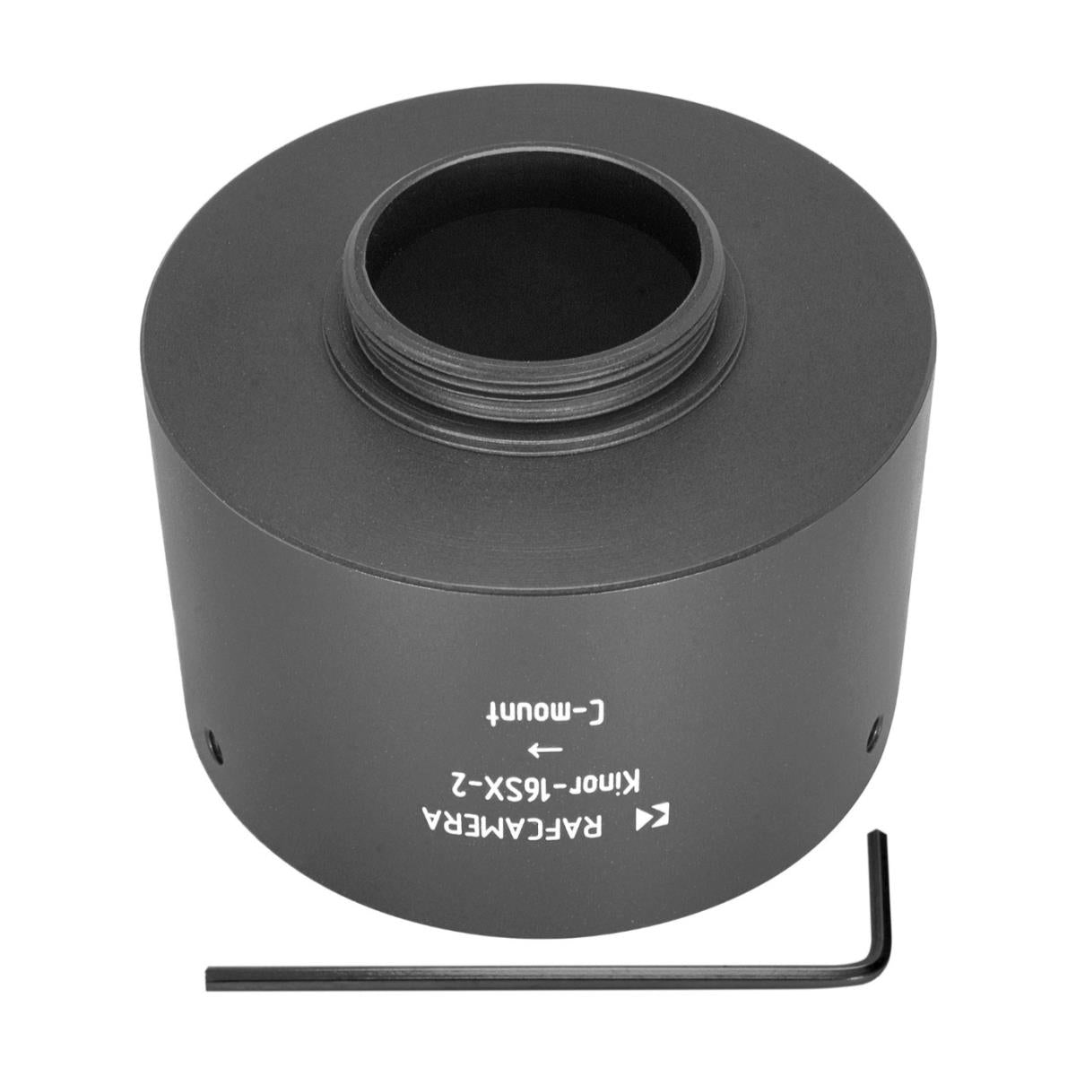 Kinor-16SX-2 lens to C-mount camera adapter