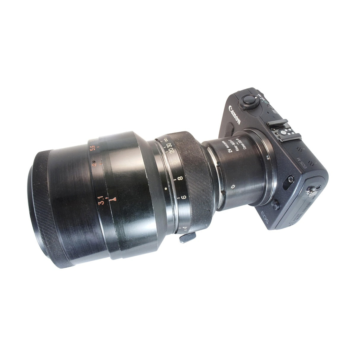 Kinor-16SX-2 lens to Canon EOS-M (EF-M mount) camera adapter
