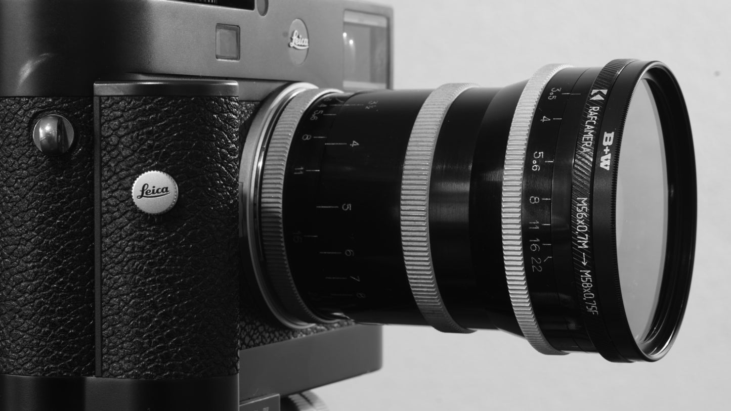 M56x0.7 to M58x0.75 Step-Up Ring for Angenieux 12.5-75mm Type 6x12.5 lens