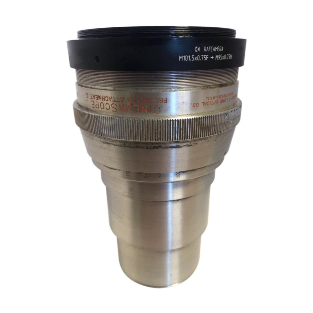 M101.5x0.75 female to M95x0.75 male thread adapter for Bausch&Lomb Cinemascope