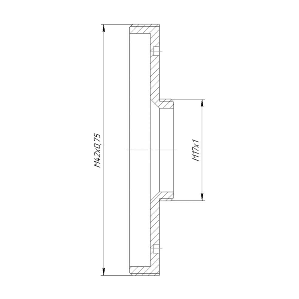 M17x1 male to M42x0.75 male thread adapter for Ulanzi or Sandmarc phone case