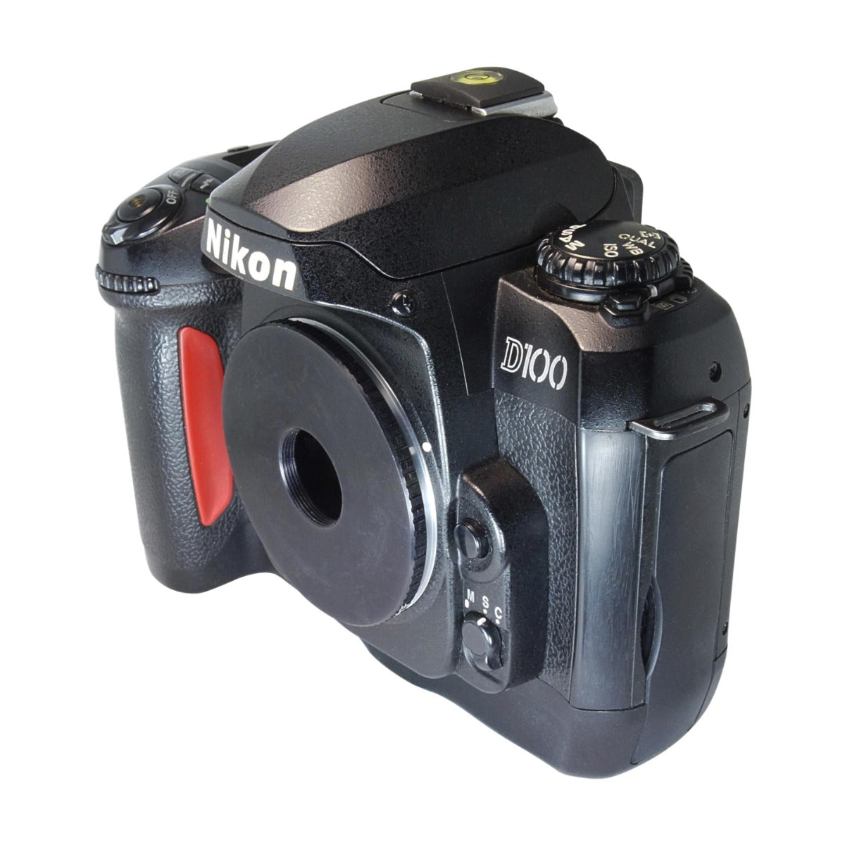 M19x0.75 female thread to Nikon F camera mount adapter