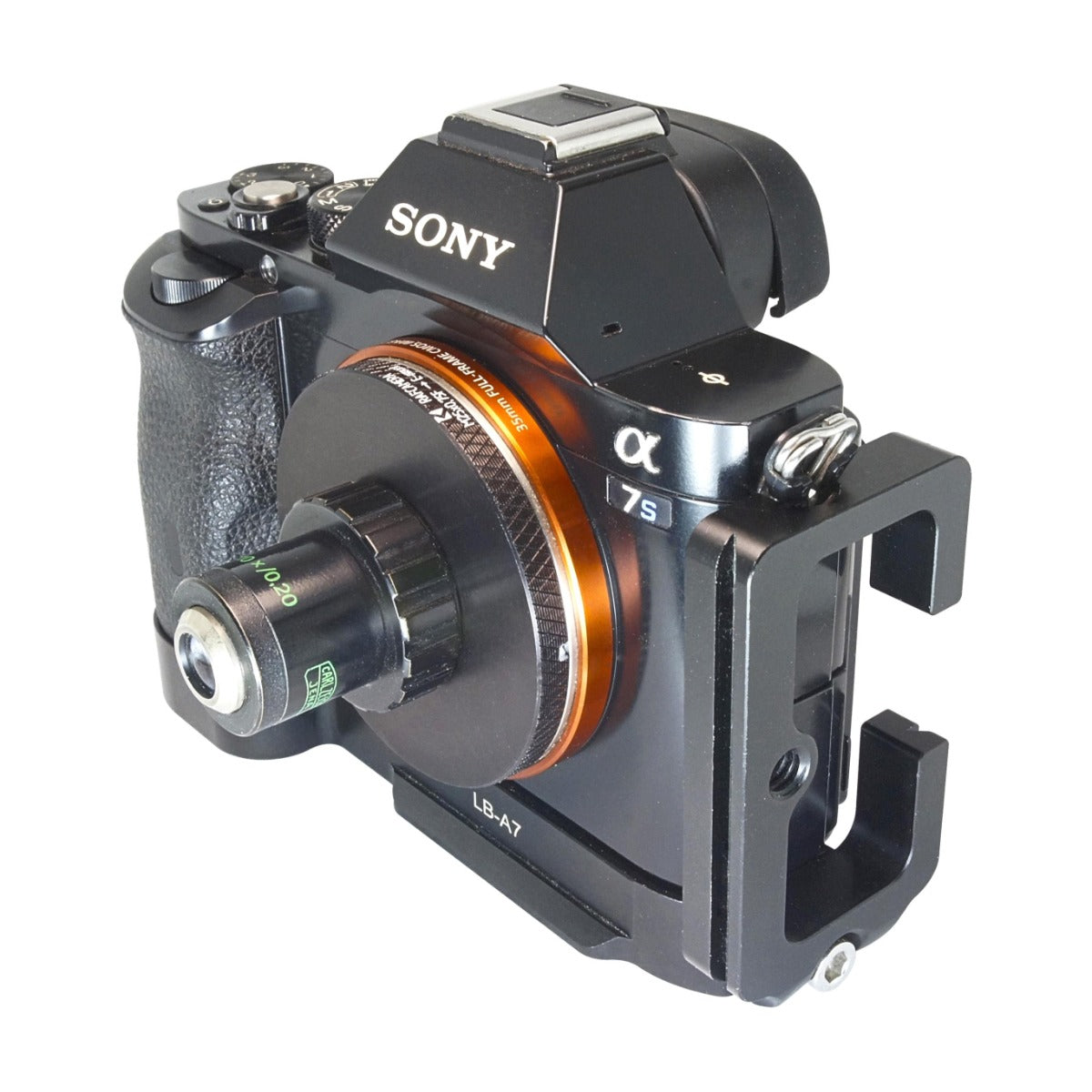 M25x0.75 female thread to Sony E-mount camera adapter