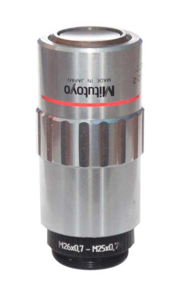M25x0.75 male to M26x0.7 (36tpi, Mitutoyo) female thread adapter, black