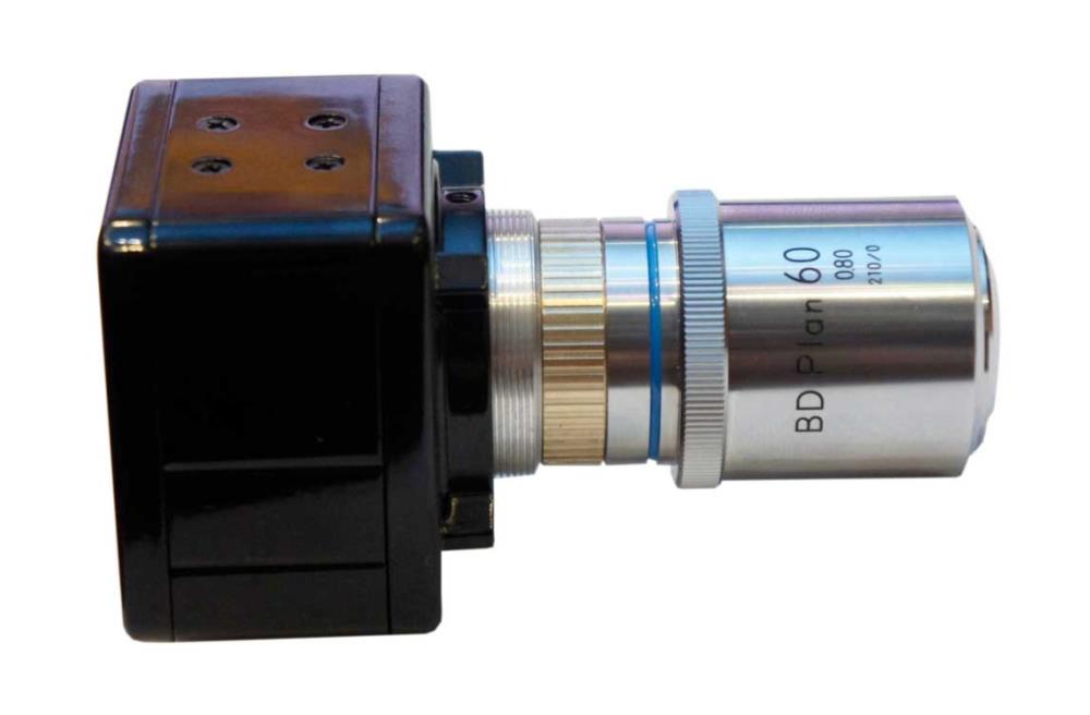 M26x0.75 female thread to C-mount camera adapter, bronze