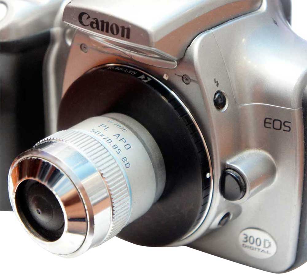 M32x0.75 female thread to Canon EOS camera mount adapter