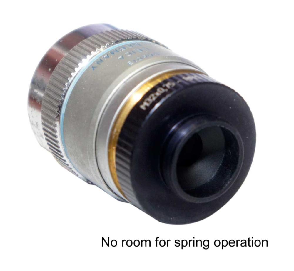 RMS male to M32x0.75 female thread adapter, black