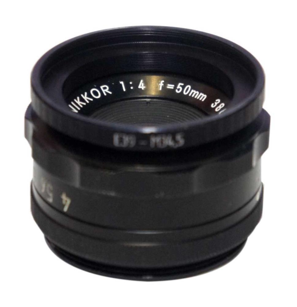 M34.5x0.5 male to M39x0.5 (E39) female thread adapter (step ring) for El-Nikkors