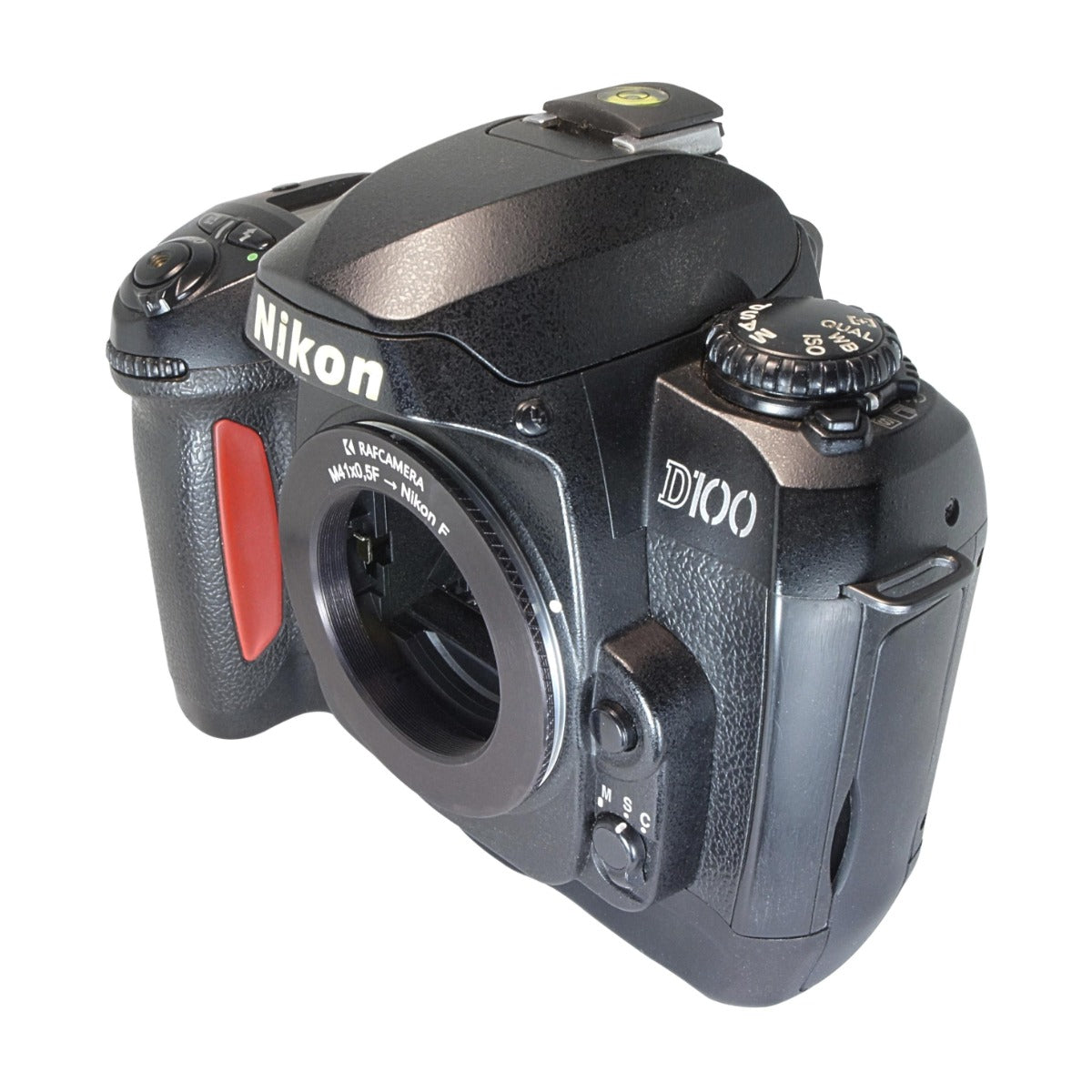 M41x0.5 female thread to Nikon F camera mount adapter
