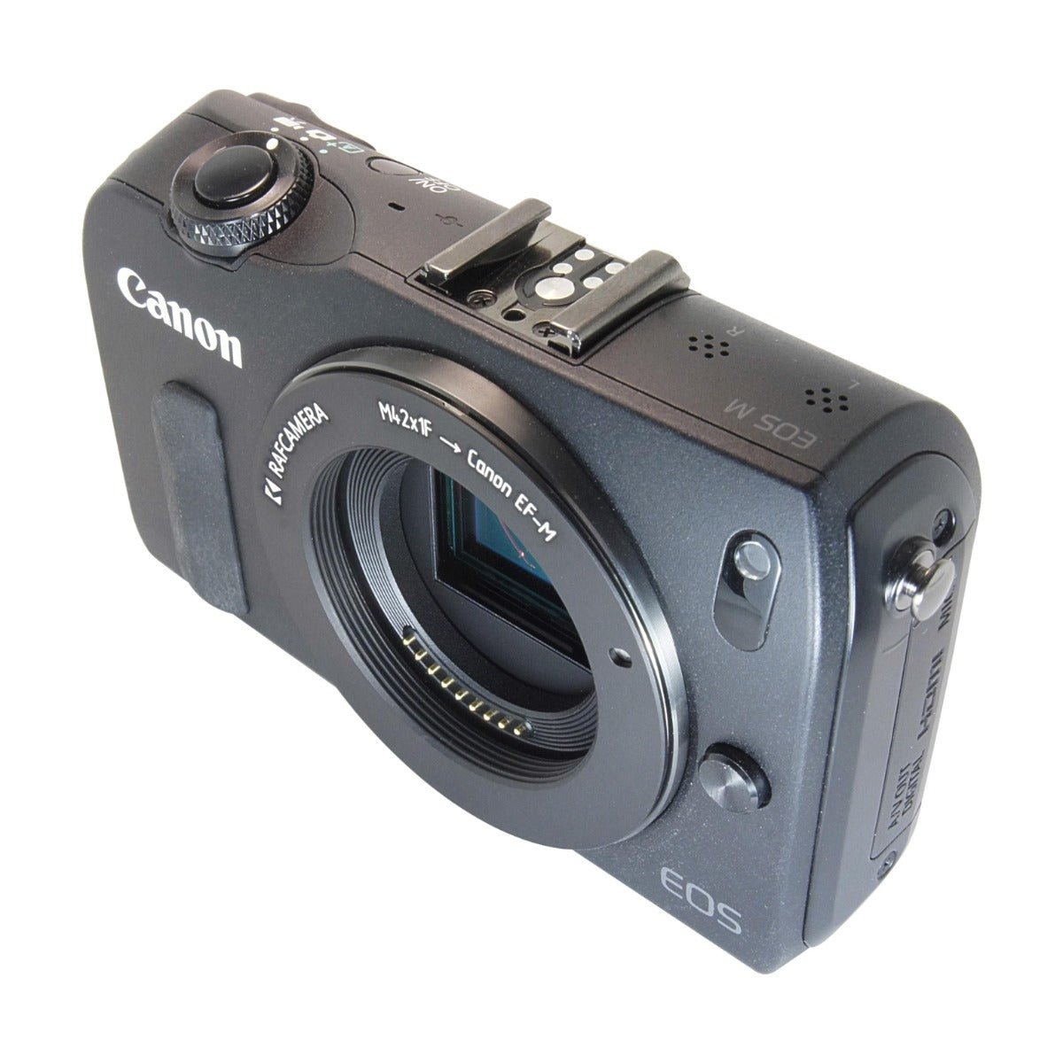 M42x1 female thread to Canon EF-M (EOS-M) camera mount adapter, 1mm flange