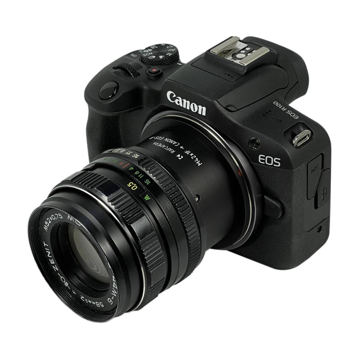 M42x1 to Canor EOS-R camera mount adapter for Meteor 5-1 lens