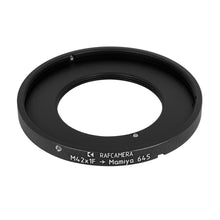 Load image into Gallery viewer, M42x1 lens to Mamiya 645 camera mount adapter with extra M67x0.75 female thread