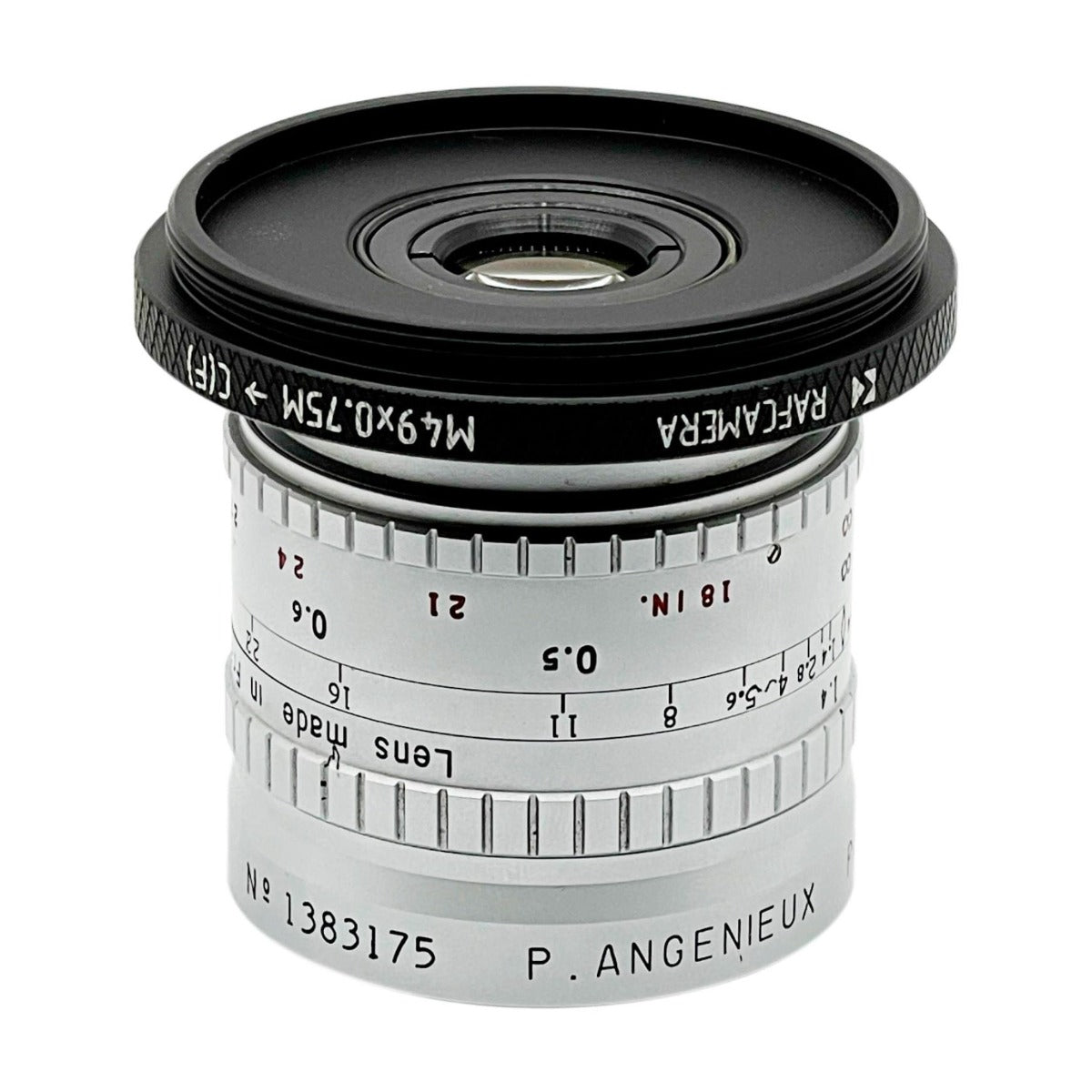 M49x0.75 male to female C-mount thread adapter