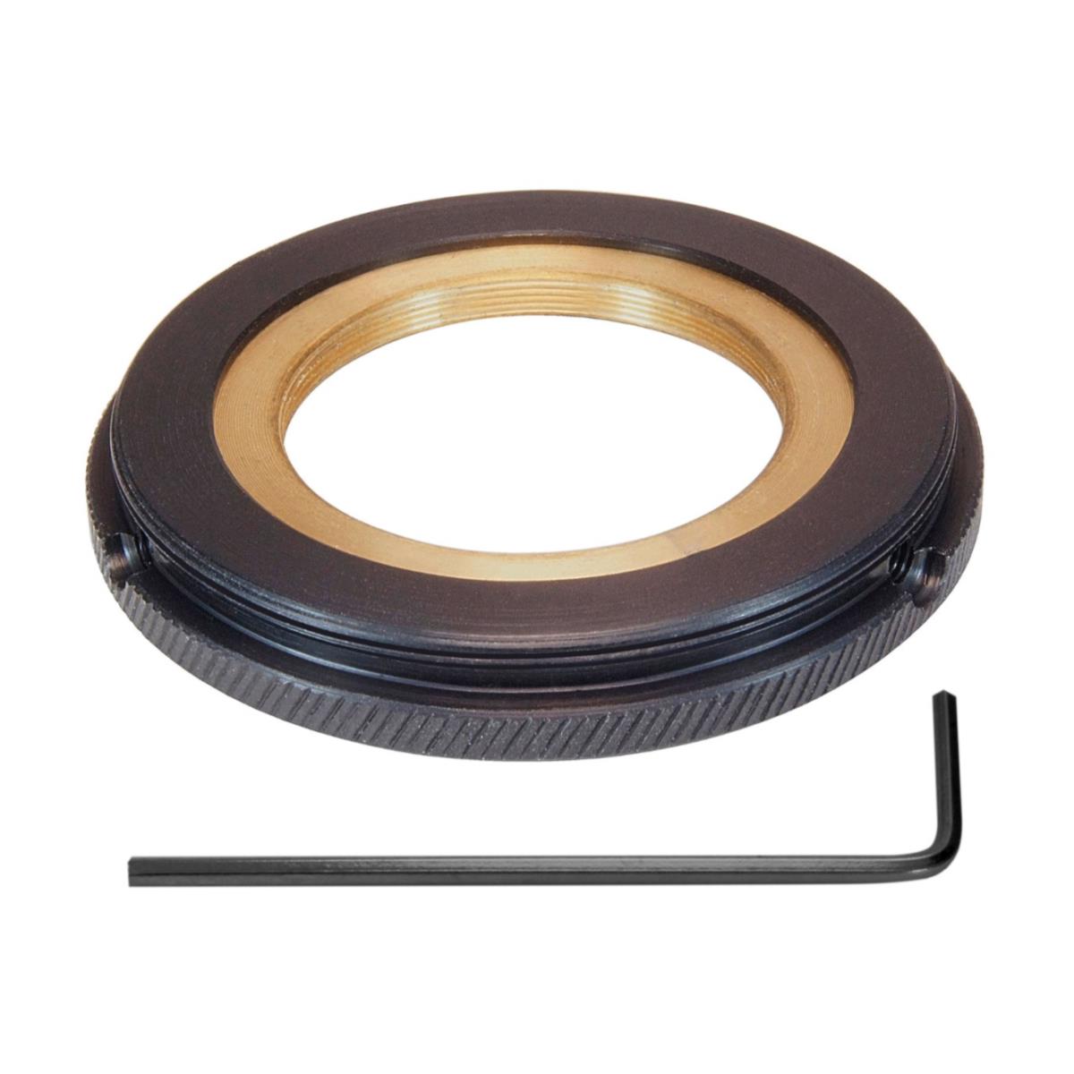 M49x0.75 male to M29.5x0.5 female thread adapter, rotatable