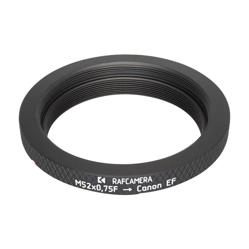 M52x0.75 female thread to Canon EOS (EF) camera mount adapter