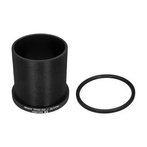 50mm M52x0.75 female - SM2 male thread extender (variable tube) with stop ring