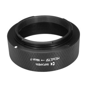 M53x0.75 female thread to Nikon F camera mount adapter for Repro-NIKKOR 1/85mm