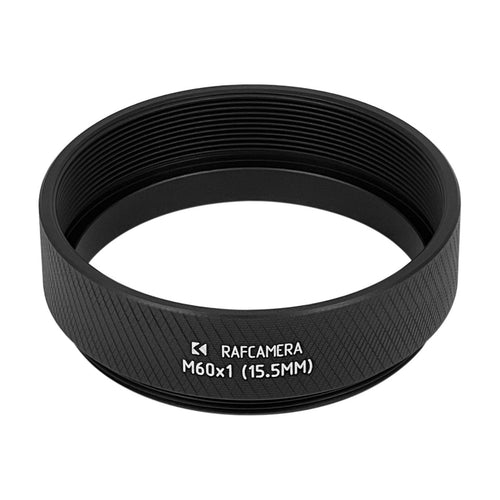 M60x1 thread extender for Wild objectives on Leica M60 microscope