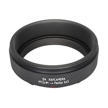 Load image into Gallery viewer, M72x1 male thread to Pentax 645 camera mount adapter, 12.83mm