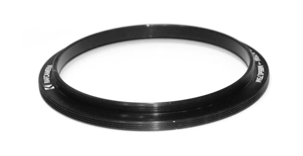 M75x0.75 male to M86x0.75 male thread adapter (step ring)