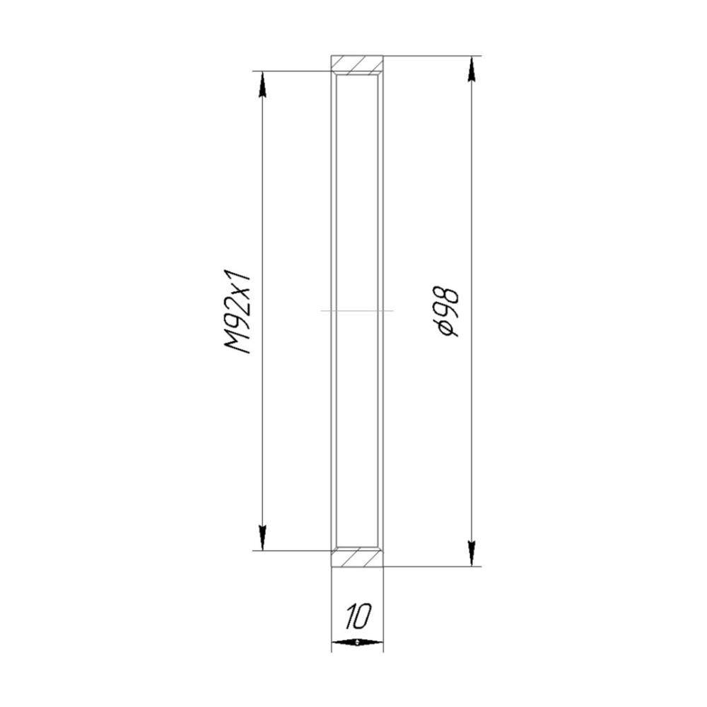 M92x1 female thread coupler