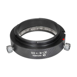 OCT-18 lens to Canon EOS (EF) camera adapter for zooms