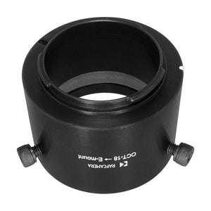 OCT-18 lens to Sony E-mount camera adapter for zoom lenses