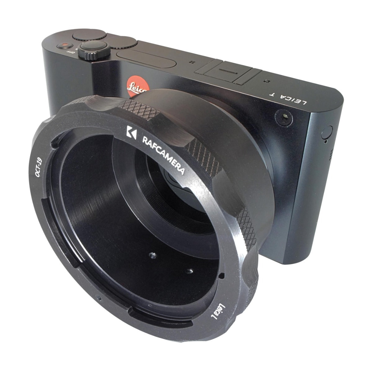 OCT-19 lens to Leica T, L, TL, SL camera mount adapter
