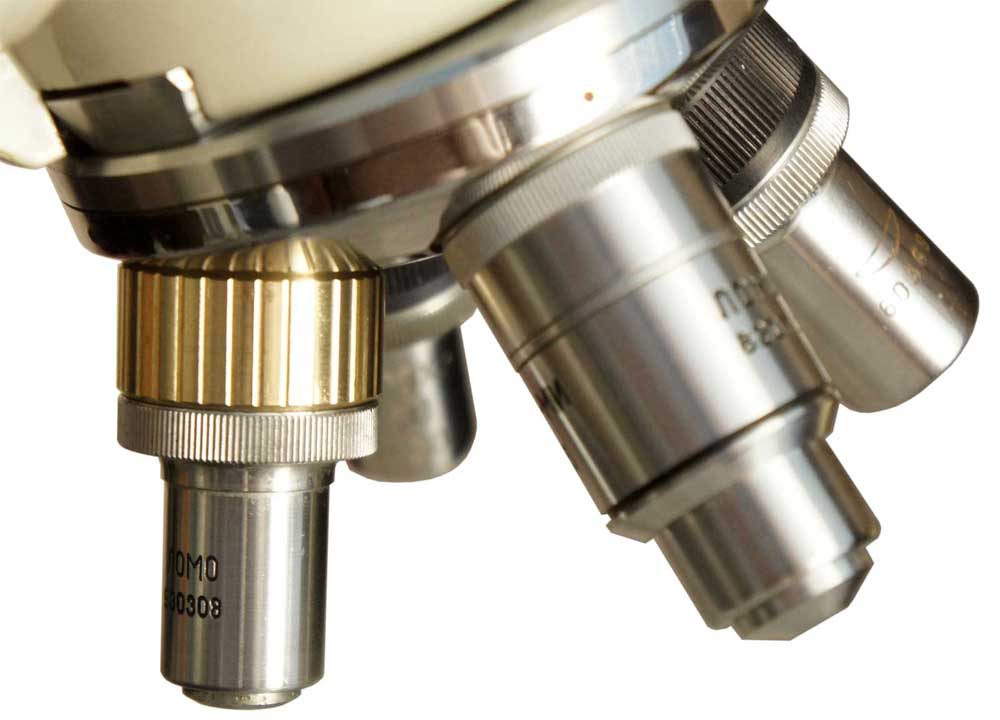 12mm adapter to match parfocal heights of DIN and RMS objectives, bronze