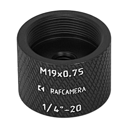 1/4"-20tpi female to M19x0.75 female thread adapter