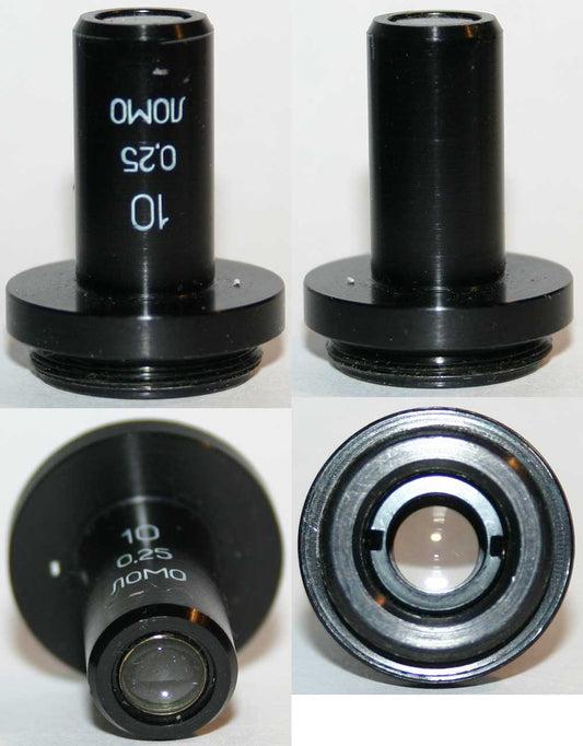 LOMO Microscope Objective - Achromat 10x0.25