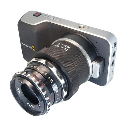 Krasnogorsk-2 (and 16-SP) lens to MFT (micro 4/3) camera mount adapter with bayonet nut