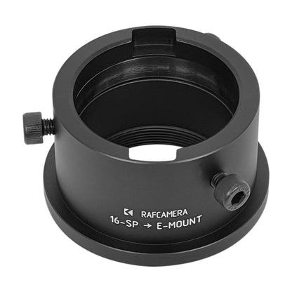 Krasnogorsk-2 (and 16-SP) lens to Sony E-mount camera adapter with screws