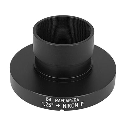 1.25 inch tube to Nikon F camera mount adapter