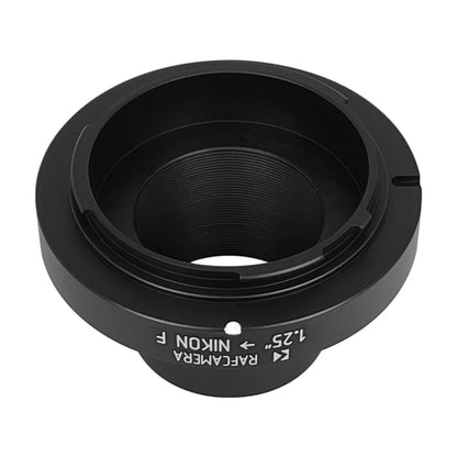 1.25 inch tube to Nikon F camera mount adapter