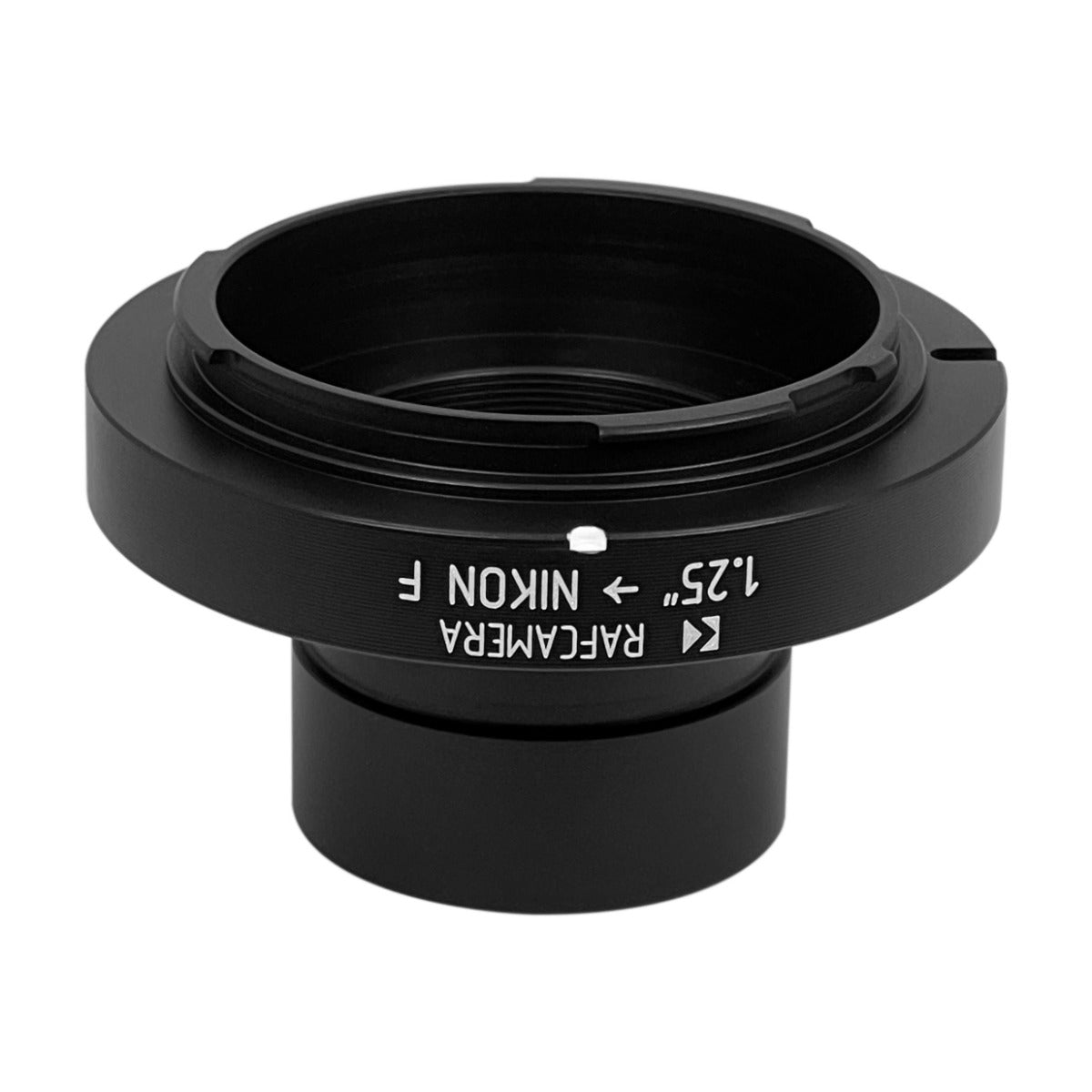 1.25 inch tube to Nikon F camera mount adapter