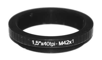 1.5"x40tpi female to M42x1 male thread adapter